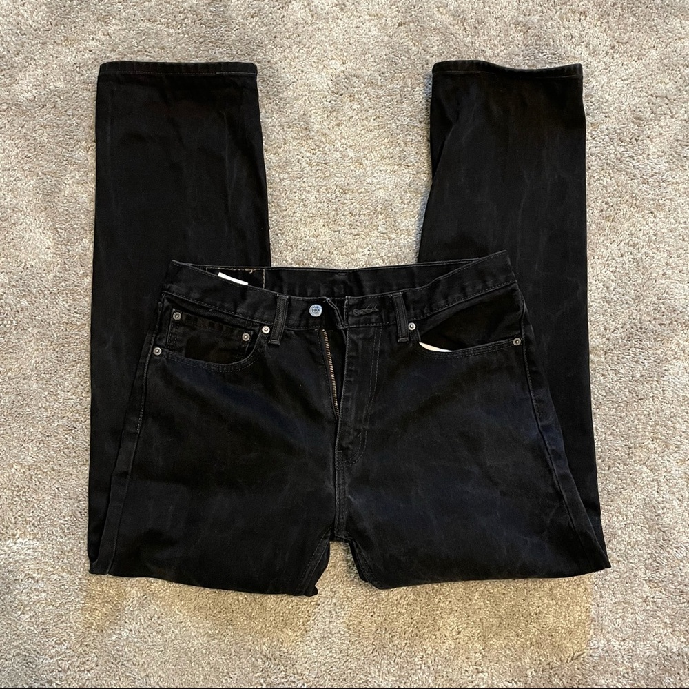 Levi's Men's 505 Black Jeans | 34x32